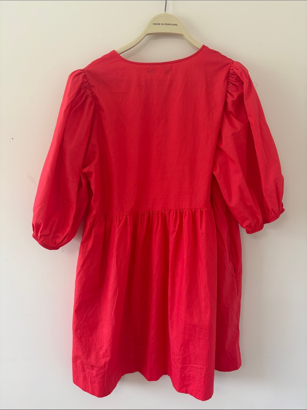 Red Tie-Front Mini Dress - Picture 3 of 4
